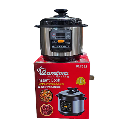 Ramtons Electric Pressure Cooker 6L - Black