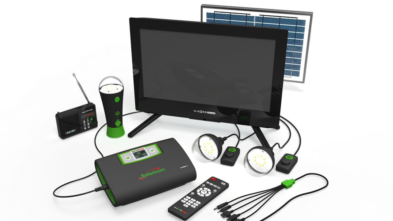 M-KOPA Solar Home System - 20W Panel + TV