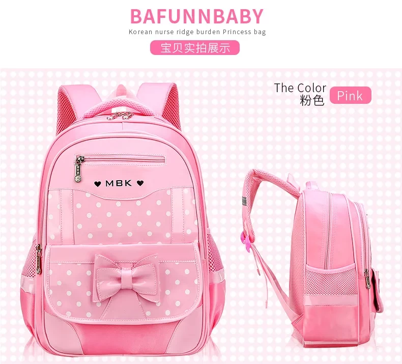 Child school bags set girls primary kids school backpcak