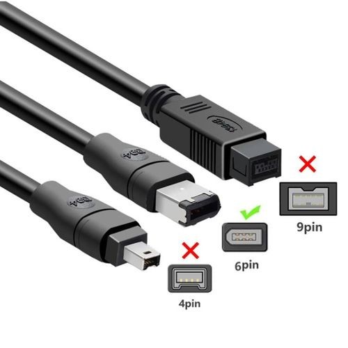 Firewire 1394 6 Pin Male to USB 2.0 Male Cable-3m