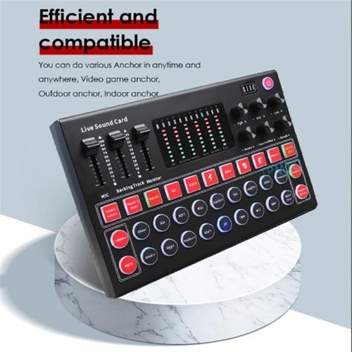 M9 Sound Card Live Voice Mixer External USB For Gaming Live Broadcast