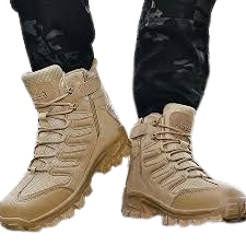 Men's Boot Combat Mens Ankle Boot Boot Male Shoes Work-Brown No Plush