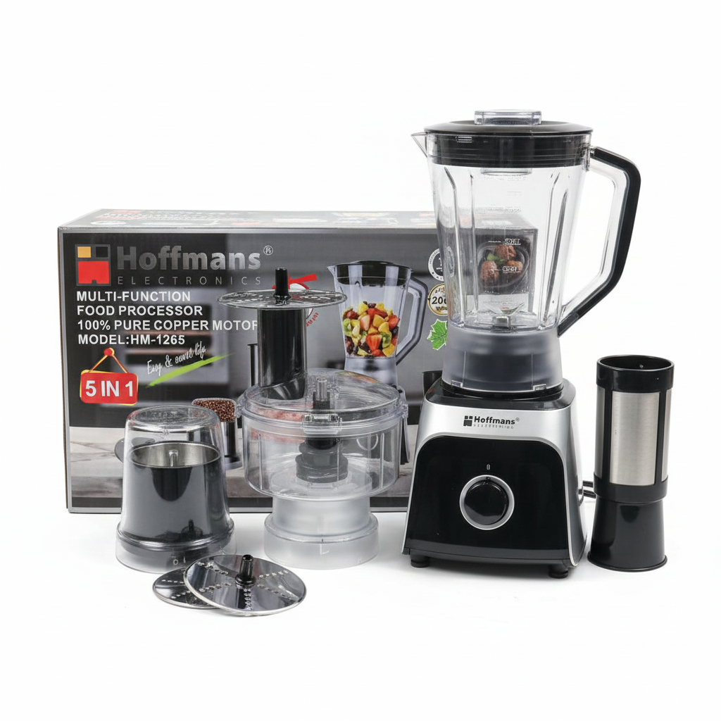 Hoffmans 5-in-1 Food Processor & Blender HM-1265