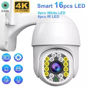 Generic 4MP PTZ CCTV Camera - White