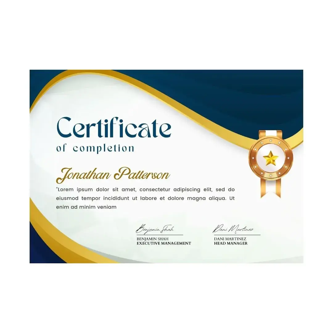 Certificate Design & Printing (A4 Glossy)