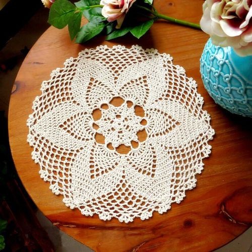 Table Cloth Mat Doily Ecru Runner Cup Mat