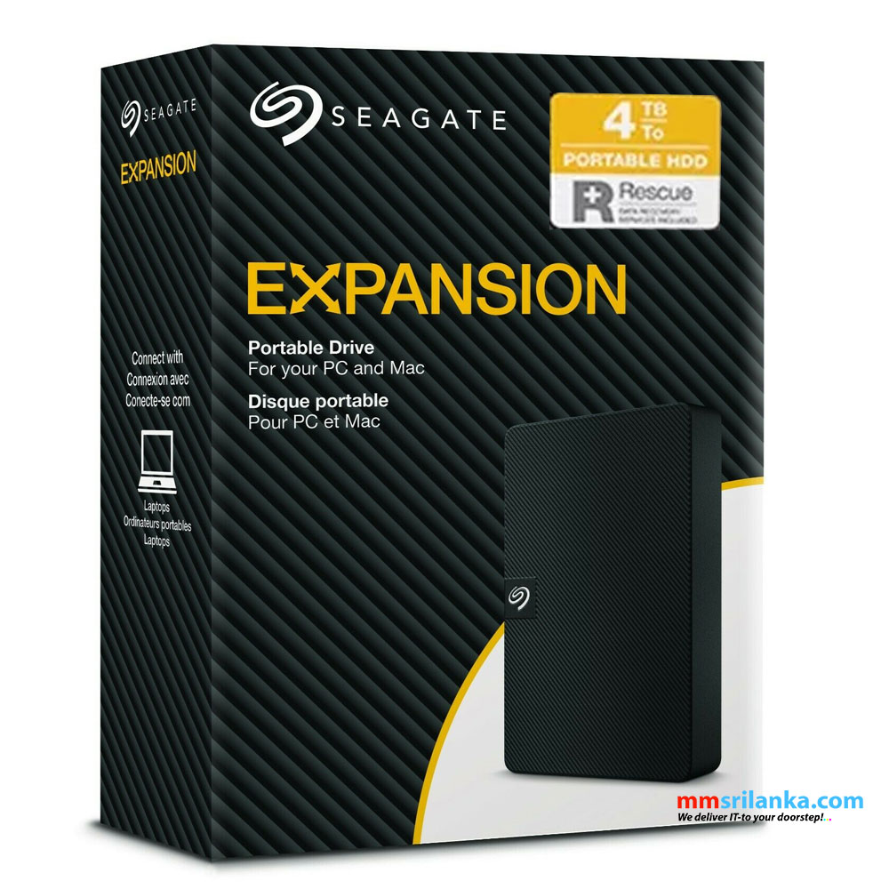 Seagate Expansion 4TB External Hard Drive - Black