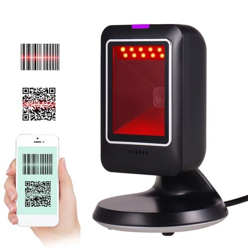 "MP6300Y Omnidirectional Barcode Scanner: 1D/2D/QR, USB Wired, Hand-Free for Retail"