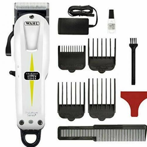 Wahl 2pcs Rechargeable Cordless And Super Taper Clipper Electric Shaver- Black,White