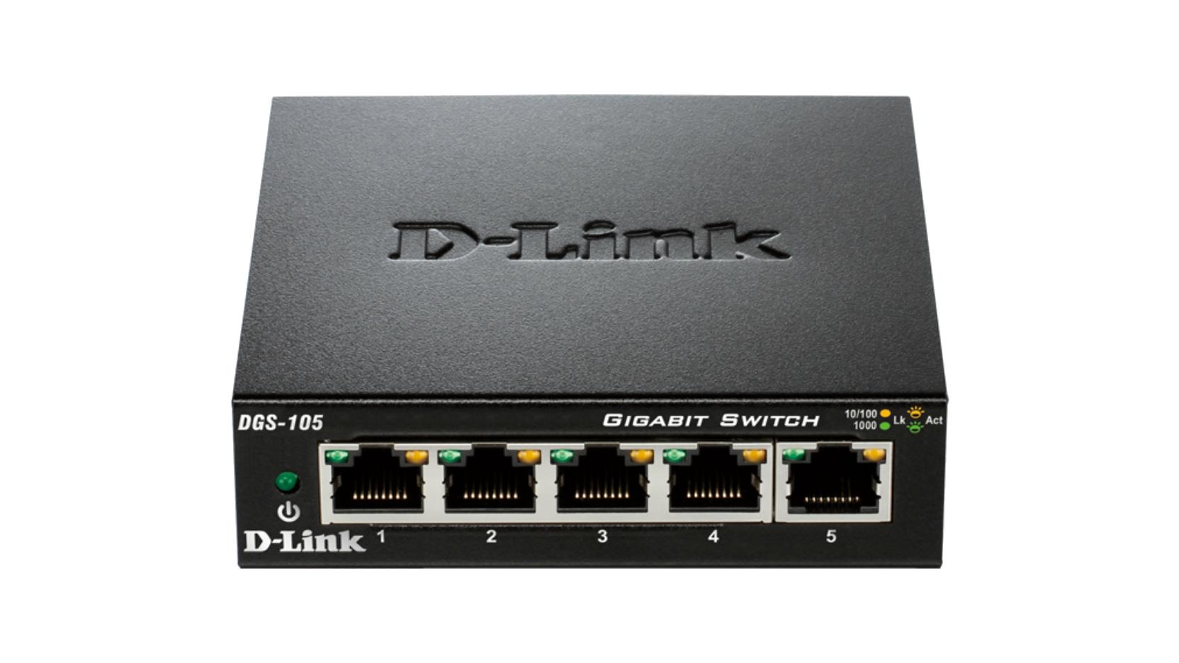 D-Link DGS-105 5-Port Gigabit Switch - Black