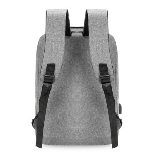 Three-piece Men's Backpack Computer Bag-Black/Gray