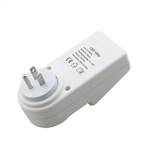 AC 120V Smart Home Plug-in LCD Display Clock Summer Time Function 12/24 Hours Changeable Timer Switch Socket, US Plug