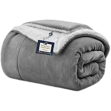 Fleece Woolen Soft Blanket - Grey