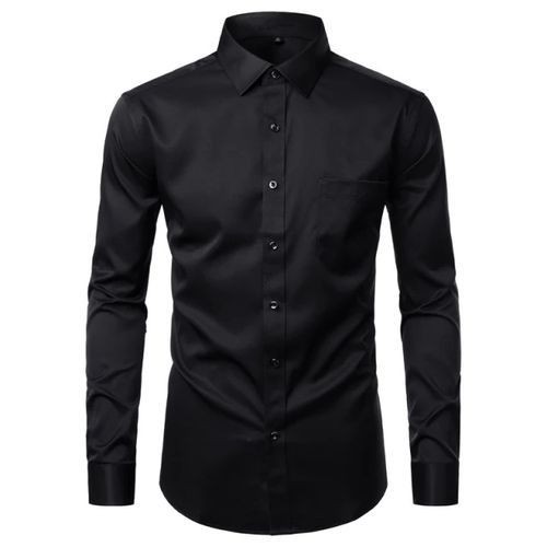 Mens Official Shirts Cotton Long Sleeve 5 Pieces - Multicolor, Color May Vary