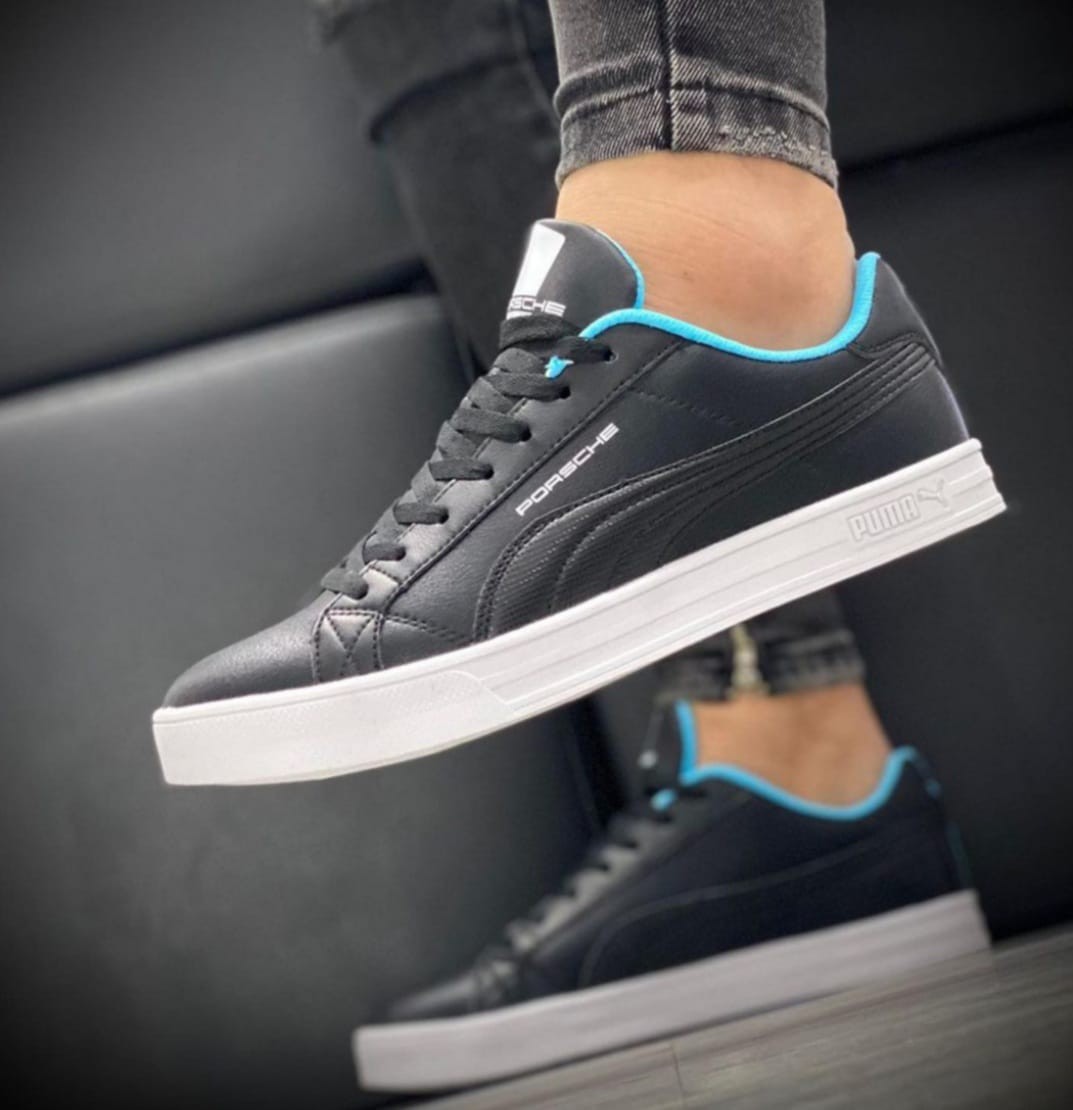 Puma Porsche Legacy Motorsports Smash Vulc V3 LO Unisex Black Casual Sneakers (UK 3)(UK 3) (UK 3)
