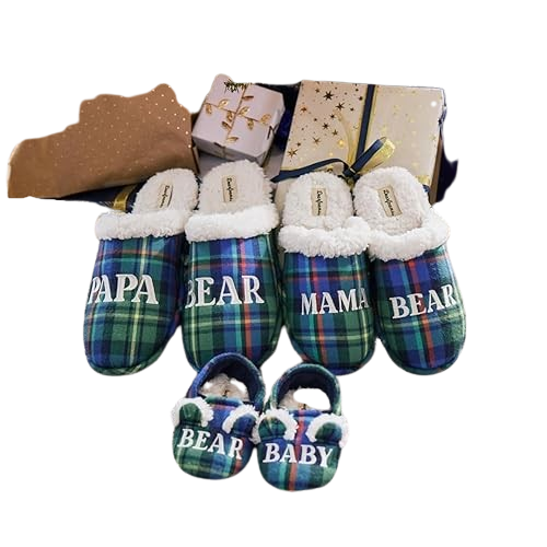 Women's Gifts for Mom Cute Cozy Mothers Day Mama Bear Slipper