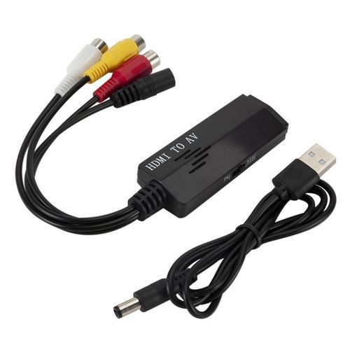 2 Pcs HDMI To AV HD Audio Video Converter Cable Male To Female Line