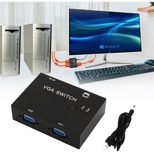 2-VGA Input To 1-VGA Output Switch Computer Host Switch Converter