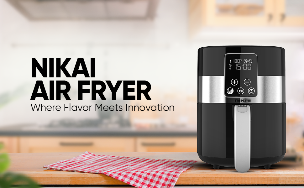Nikai Air Fryer 4L - Black