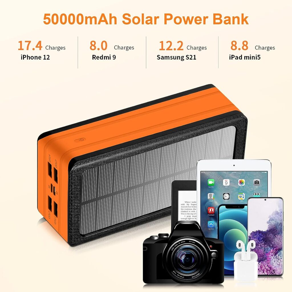 Generic Solar Power Bank 50000mAh - Solar Panel