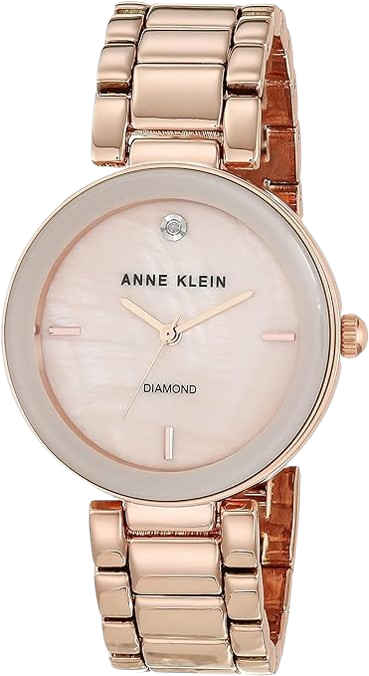 Anne Klein Women's Genuine Diamond Dial Bangle Watch