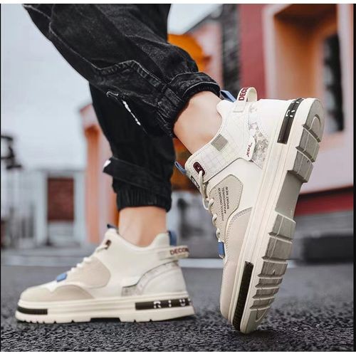 Men Breathable Outdoor Walking Men's Sneaker Comfortable PU Leather