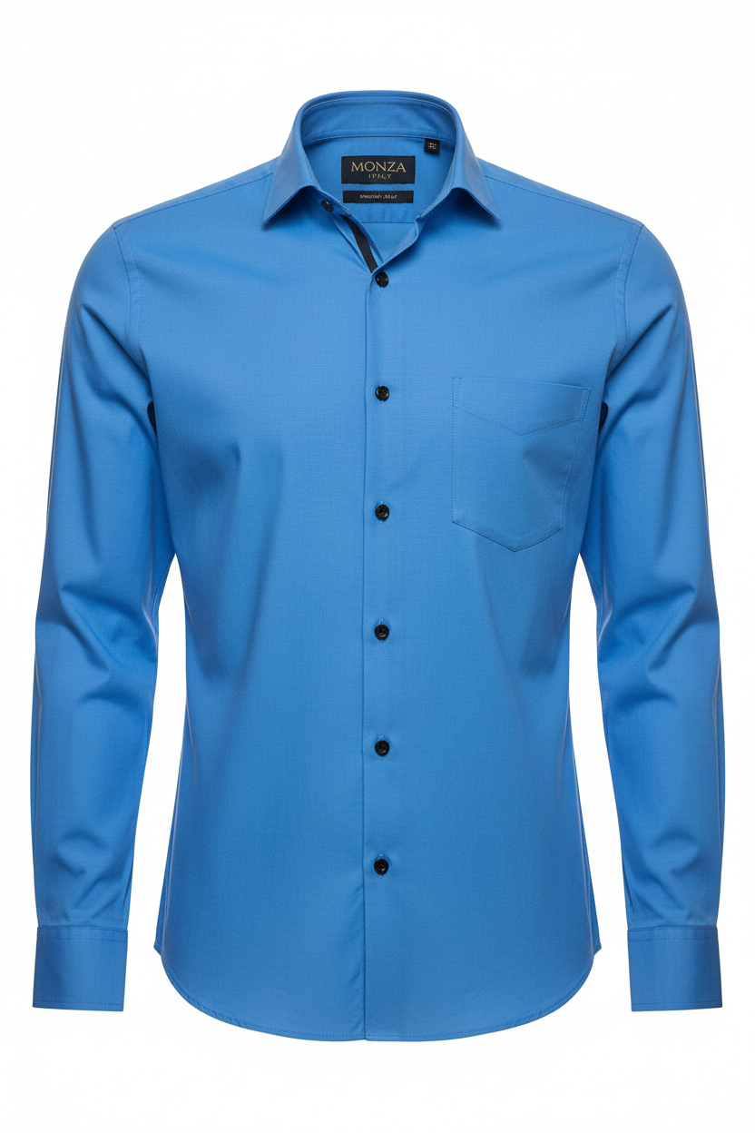 Monza Italy Men's Dress Shirt - Sky Blue