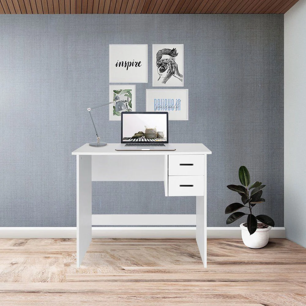 Computer Desk - 100x50cm - White