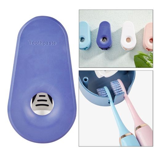 Automatic Toothpaste Dispenser Wall Mounted For Dark Blue