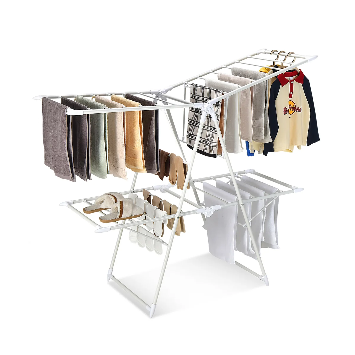 Clothes Drying Rack - Foldable - White