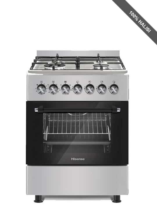 Hisense 4 Burner Gas Cooker - Black