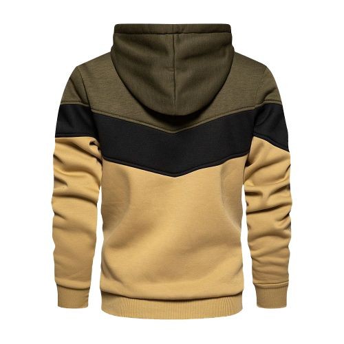 Mens Sport Outdoor Cotton Long Sleeve Hoodies Sportwear Warm Sweatshirts - Multicolour