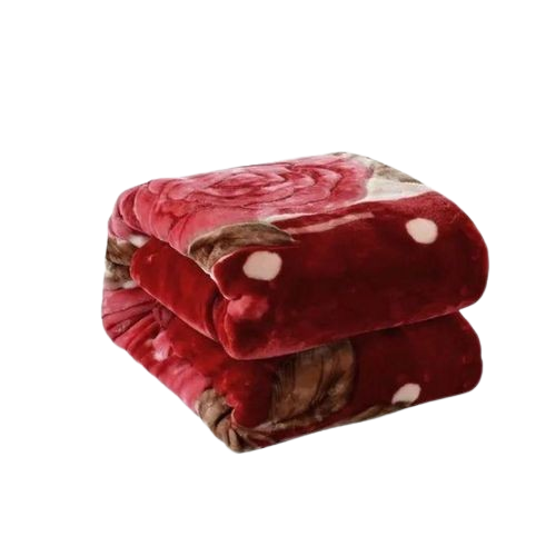 Double Layer Woolen Multi Coloured Printed Blanket