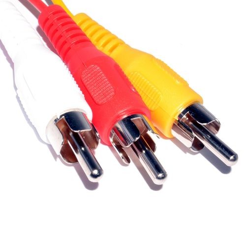 1 Piece High Quality 1.8m/6Feet RGB Scart To 3 RCA Audio Video Cable For NES For FC-black