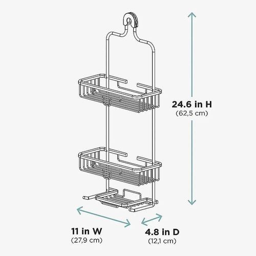 3 Tier Aluminium Hanging Shower Caddy