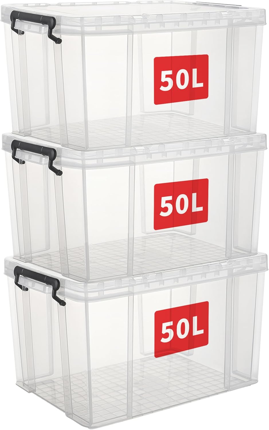 Plastic Storage Box - 50L - Clear