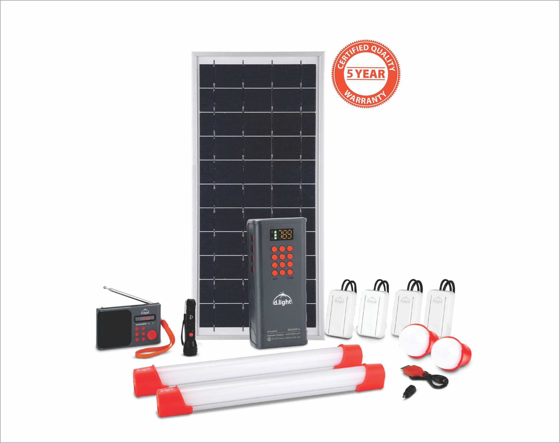 D.Light Solar Home System S200 - Standard Kit