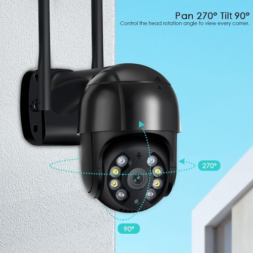 4k 8mp Wifi Camera 5mp H.265 Wireless Outdoor Ptz Camera Ai Tracking 3mp Hd Security Camera 1080p Cctv Surveillance P2p Icsee - Camera - -EU plug