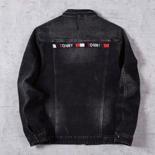 Men's Knitted Sleeve Denim Jacket