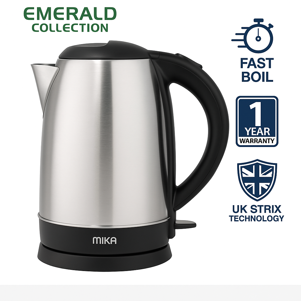 Mika Electric Kettle 1.7L - Silver