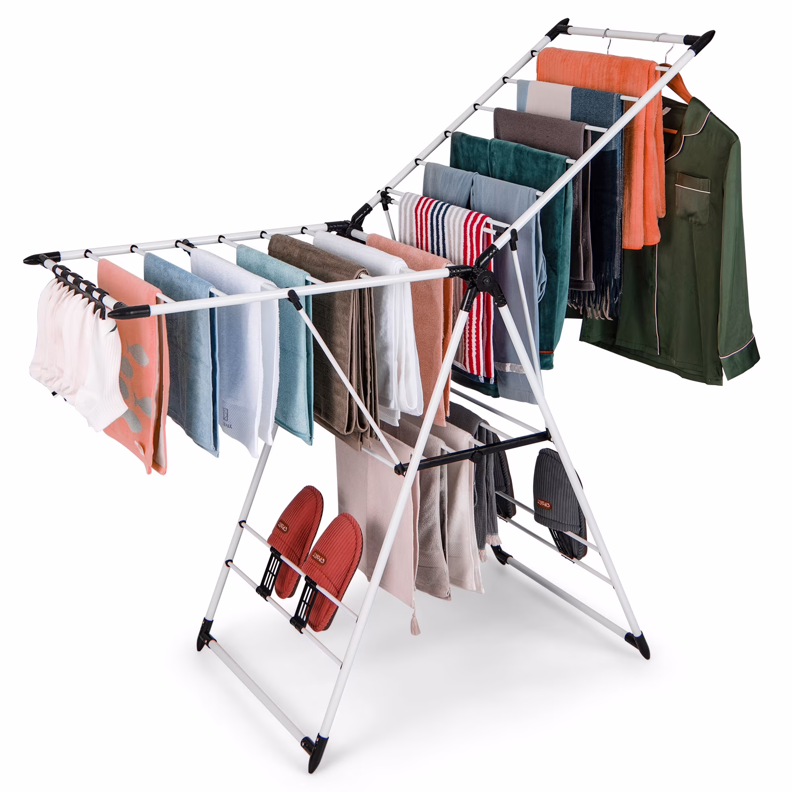 Clothes Drying Rack - Foldable - White