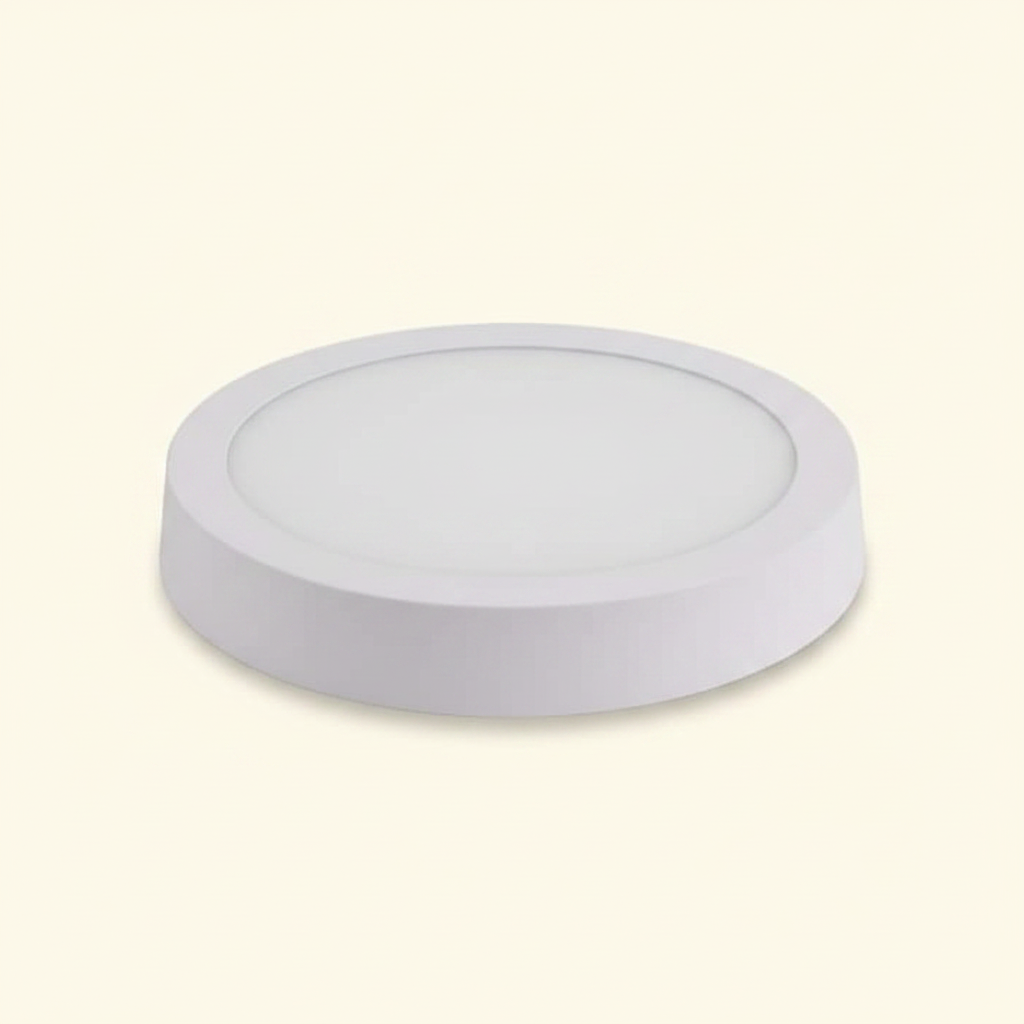 Round LED Surface Mount Panel Light 12W - Cool White
