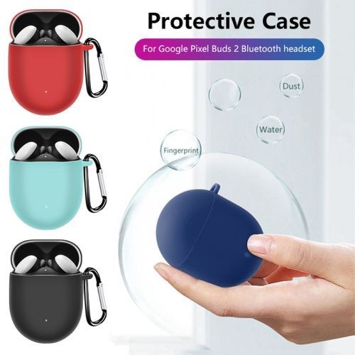 Shockproof Wireless Bluetooth Earphones Protective Case For Google Pixel Buds 2-Red