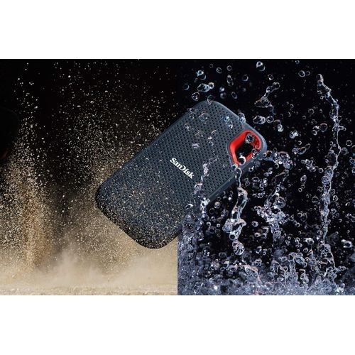 SanDisk 1TB Extreme Portable SSD - High-Speed USB-C, USB 3.2, IP65 Water/Dust Resistant - SDSSDE61-1T00-G25
