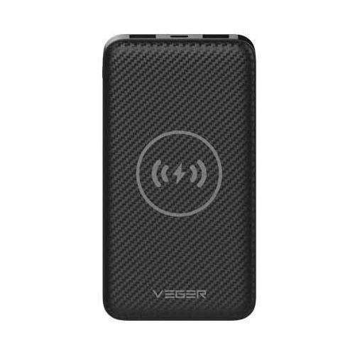 VEGER Portable Wireless Charging Power Bank 20000mAh - Black
