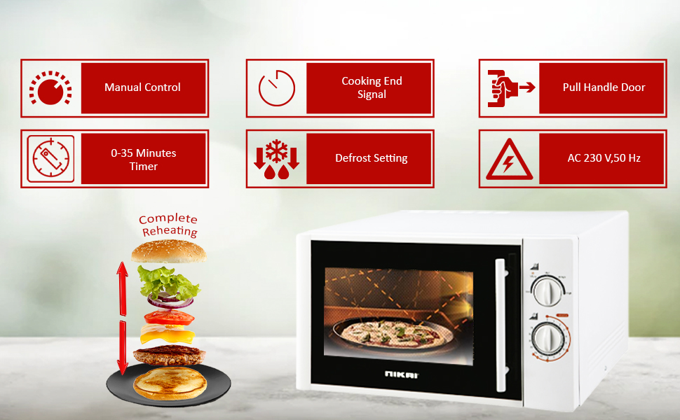 Nikai 30L Electric Oven - White