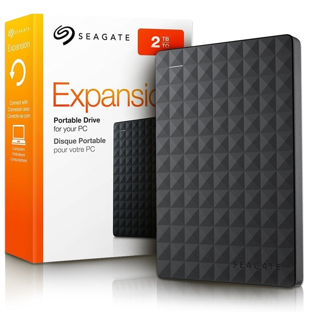 Seagate Expansion 2TB External Hard Drive - Black