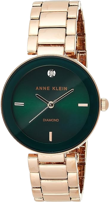 Anne Klein Women's Genuine Diamond Dial Bangle Watch