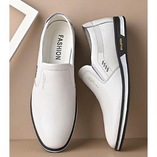 Men's Business Shoes - White