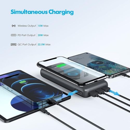 "CHARMAST 20000mAh Wireless Power Bank"